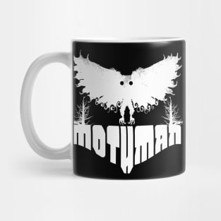 Mothman West Virginia Wing Humanoid Moth Retro Vintage All White Mug